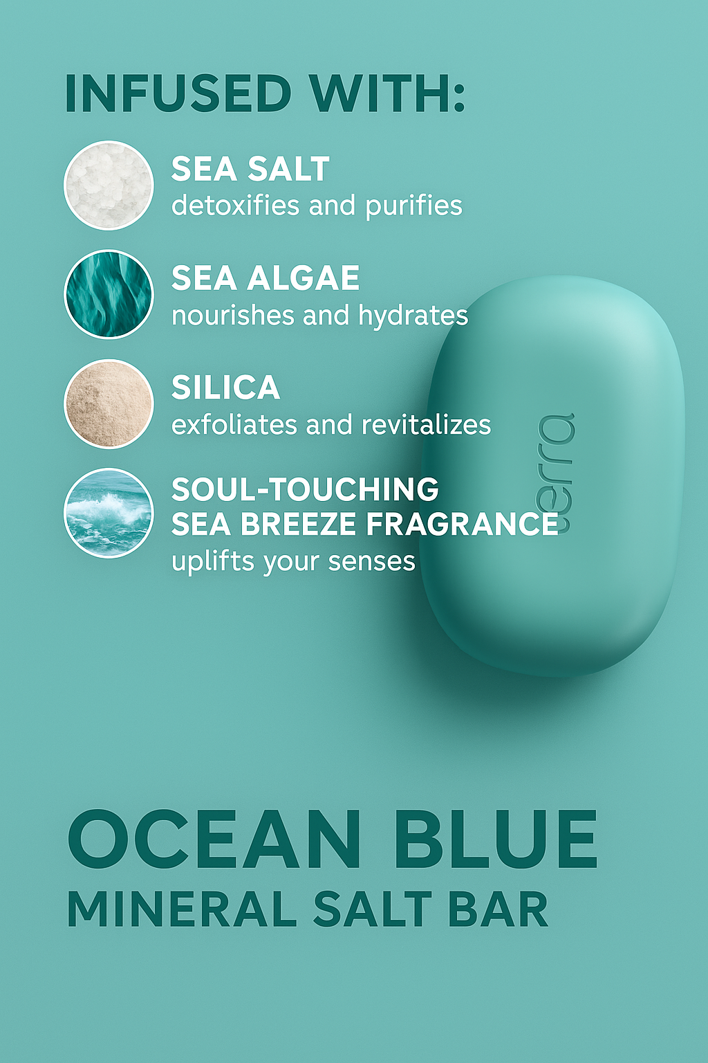 Terra Ocean Blue – Purifying Salt Bar