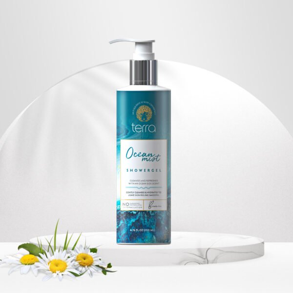 Buy Terra Ocean Mist Shower Gel, Get Terra Ocean Blue - Purifying Salt Bar Free - Image 4