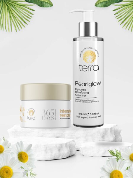 Pearlglow Dynamic Facewash | Terra 365 Days moisturizing Cream